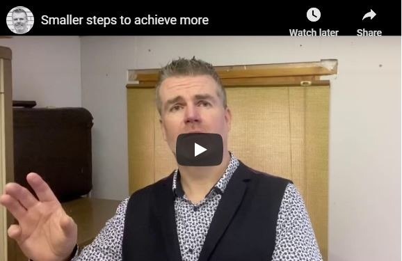 smaller steps to succeed video snippet
