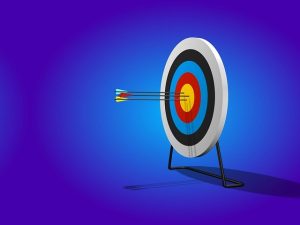 target with arrows in bullseye