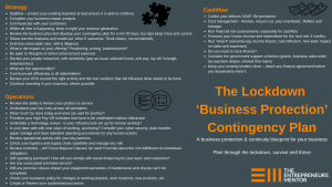 lockdown business protection contingency plan