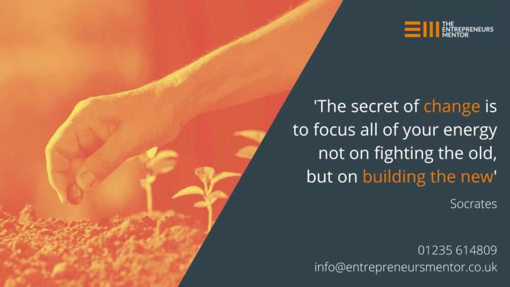 Someone planting a seed, investing the time and care to grow.