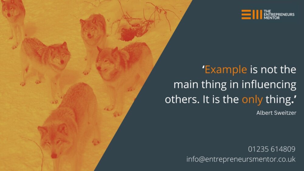 A pack of wolves, signifying leadership